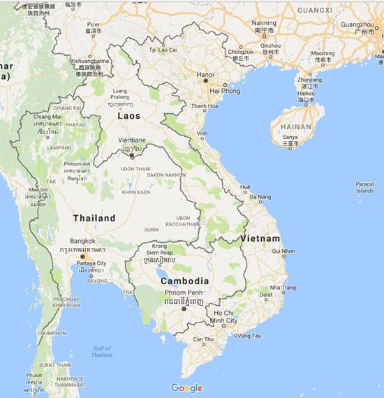 Where is Vietnam in the world map? - Vietnam car rental with driver