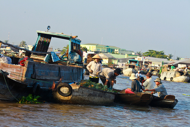 Cai Rang Market in Mekong Delta Vietnam