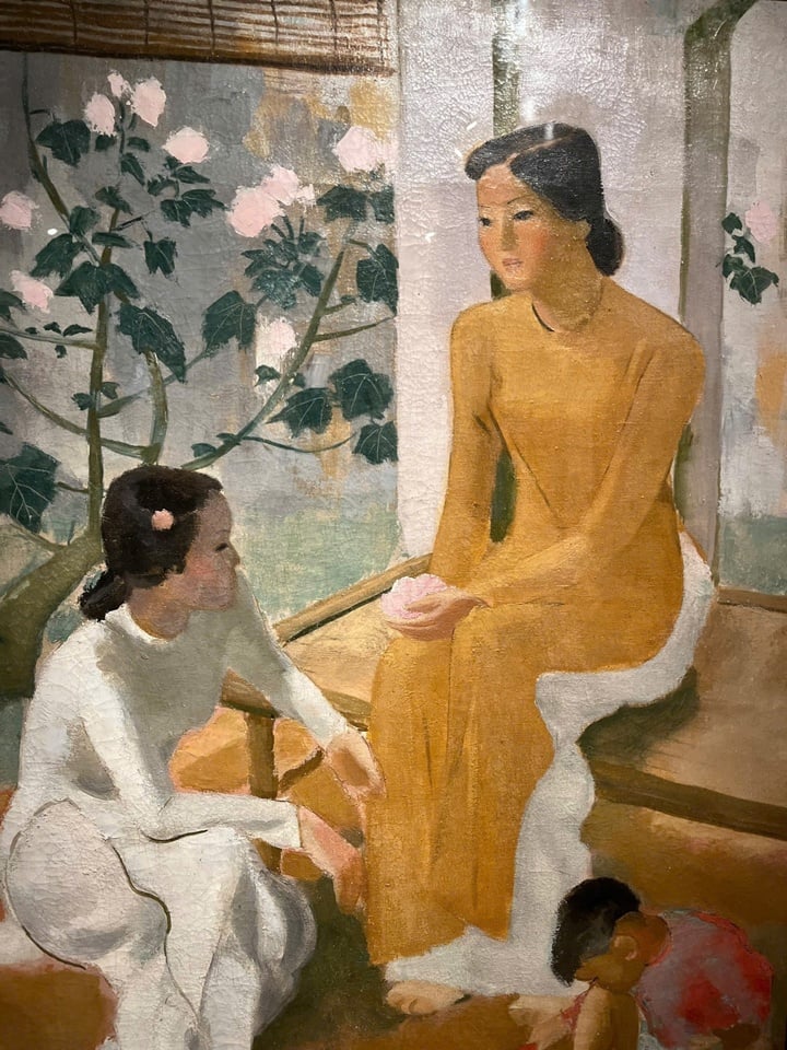 Painting of Two Women and Baby