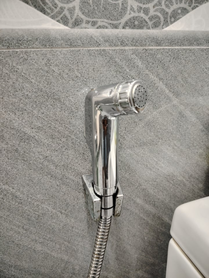Jet spray in a Vietnamese toilet