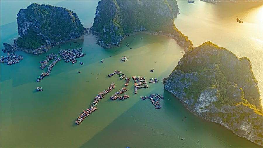 Halong Bay in North Vietnam