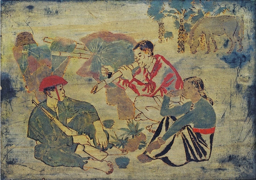 A painting of famous painter To Ngoc Van