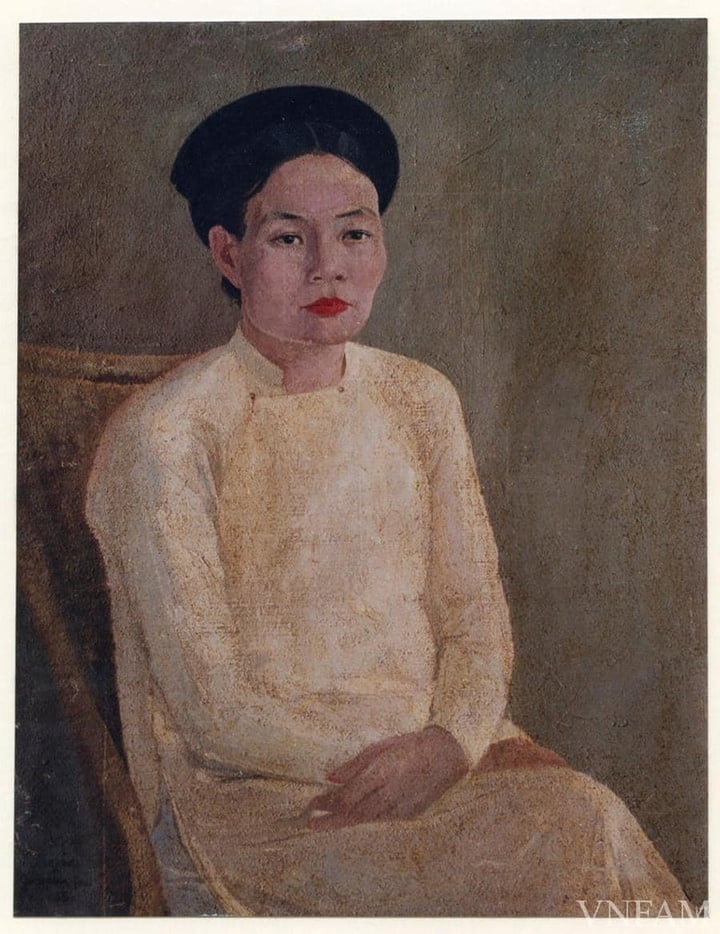 Young Woman painting