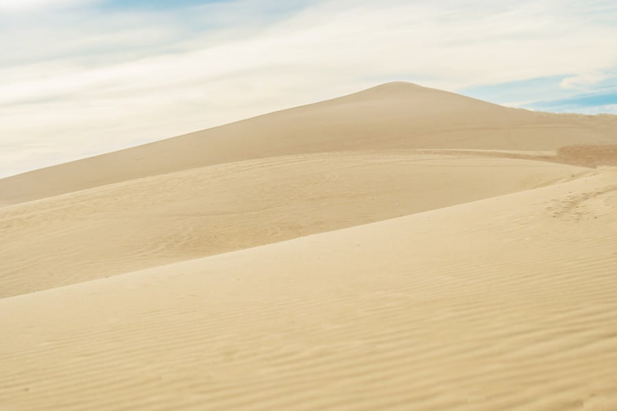 Sunny Day in Yellow Sand Dune in Mui Me