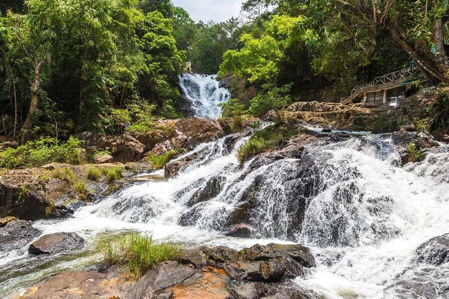 Explore the beautiful Datanla Waterfall near Da Lat, Vietnam