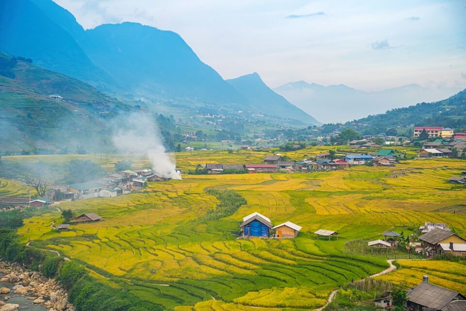 Beautiful landscape in Sapa Vietnam