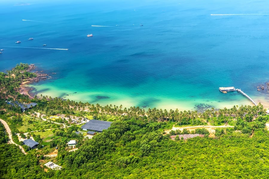 Sunny day on Phu Quoc Island, South Vietnam