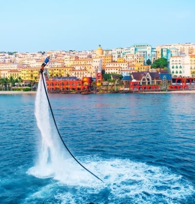 Exciting flyboarding show in Sunset Town, Phu Quoc
